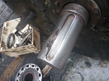 水泥選粉機減速機聯(lián)軸器軸頭軸磨損