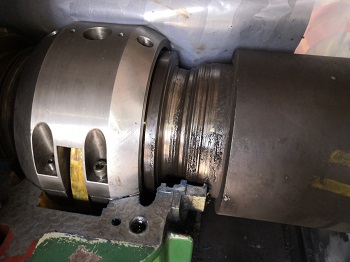 電機(jī)軸浮動密封位磨損在線修復(fù)